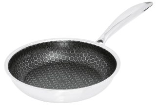 Henssler Edelstahl-Bratpfanne mit Wabenstruktur 20 cm