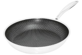 Henssler Edelstahl-Bratpfanne mit Wabenstruktur 28 cm