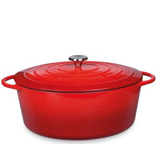 Küchenprofi PROVENCE Bratentopf oval 35 cm classic rot