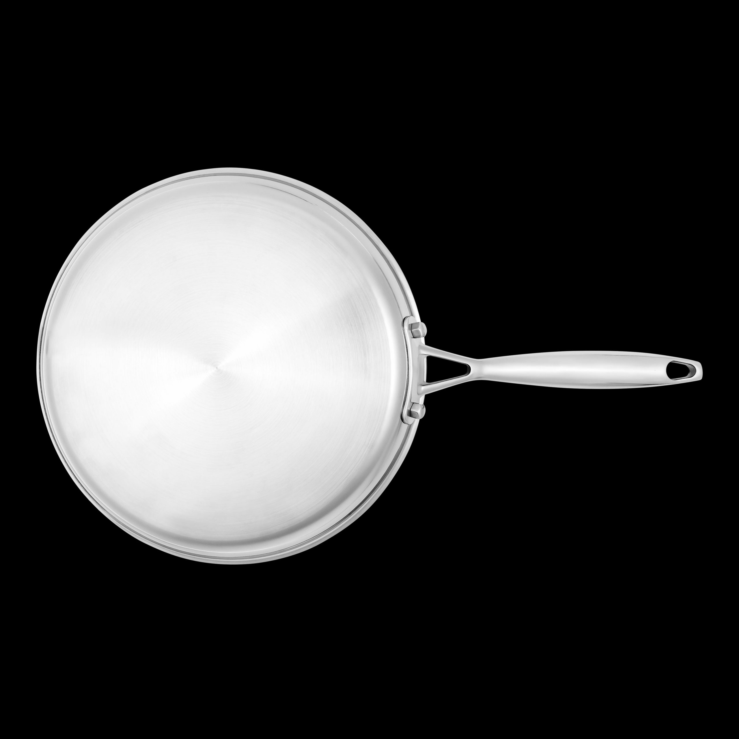 Henssler Edelstahl Crepe- und Omlet-Pfanne mit Wabenstruktur 26 cm