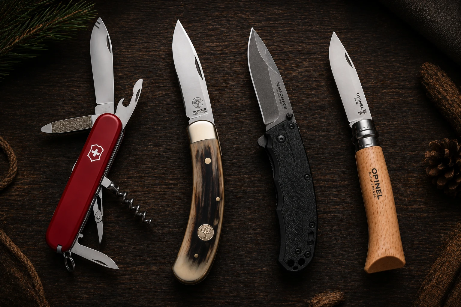 Hochwertige Taschenmesser von Victorinox, Böker Solingen, Böker Magnum und Opinel – sorgfältig ausgewählte Klappmesser für Alltag, Outdoor und Jagd bei Carl Stieß