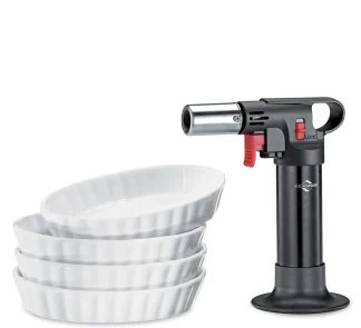 KÜCHENPROFI Crème-Brûlée-Set CLASSIC 5-teilig mit Gasbrenner