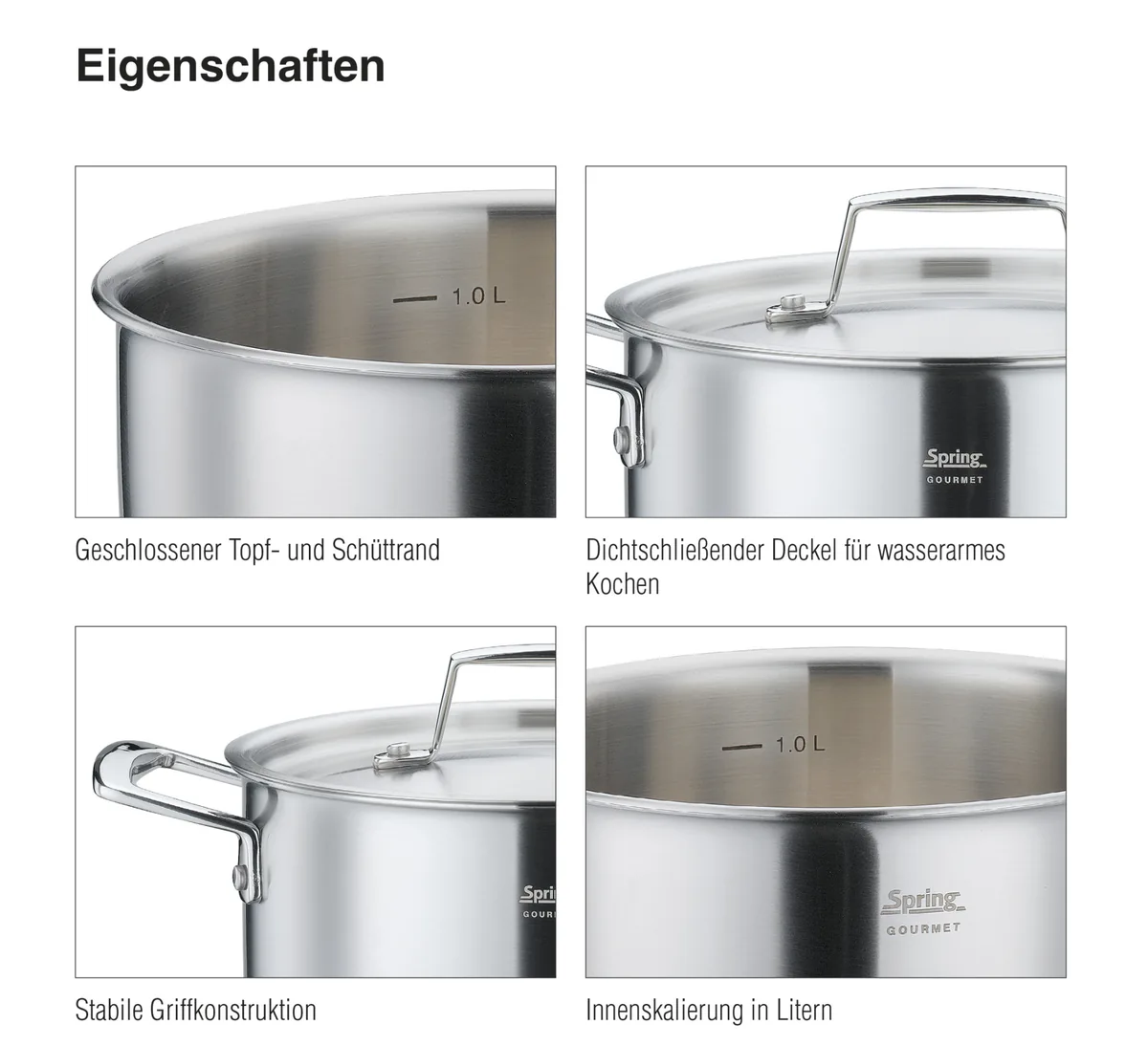 SPRING Gourmet Topfset 4-teilig – Bild 12